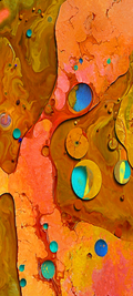 Ink Flow Circles – Original Art Phone Screensaver Digital Download