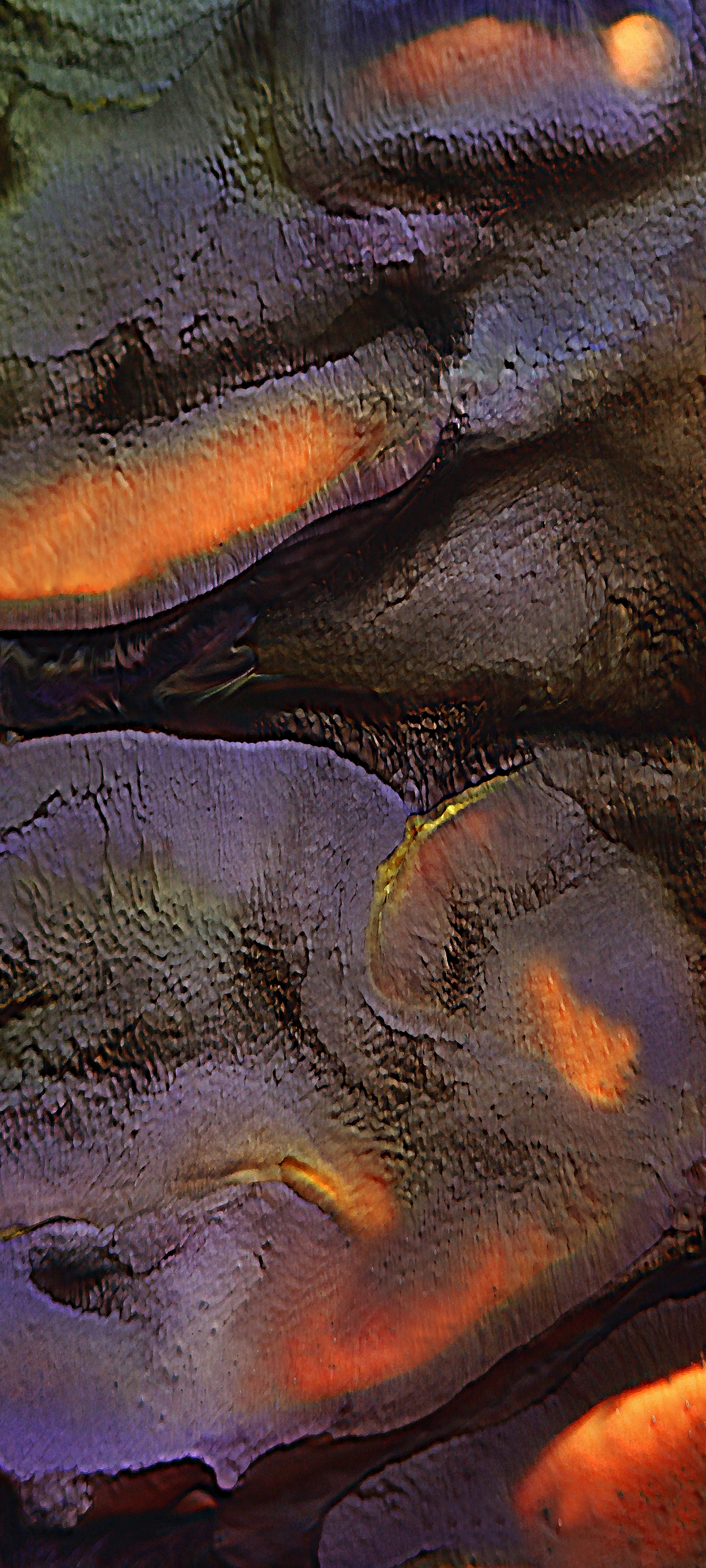 Ink flow looks like lava cooling off.