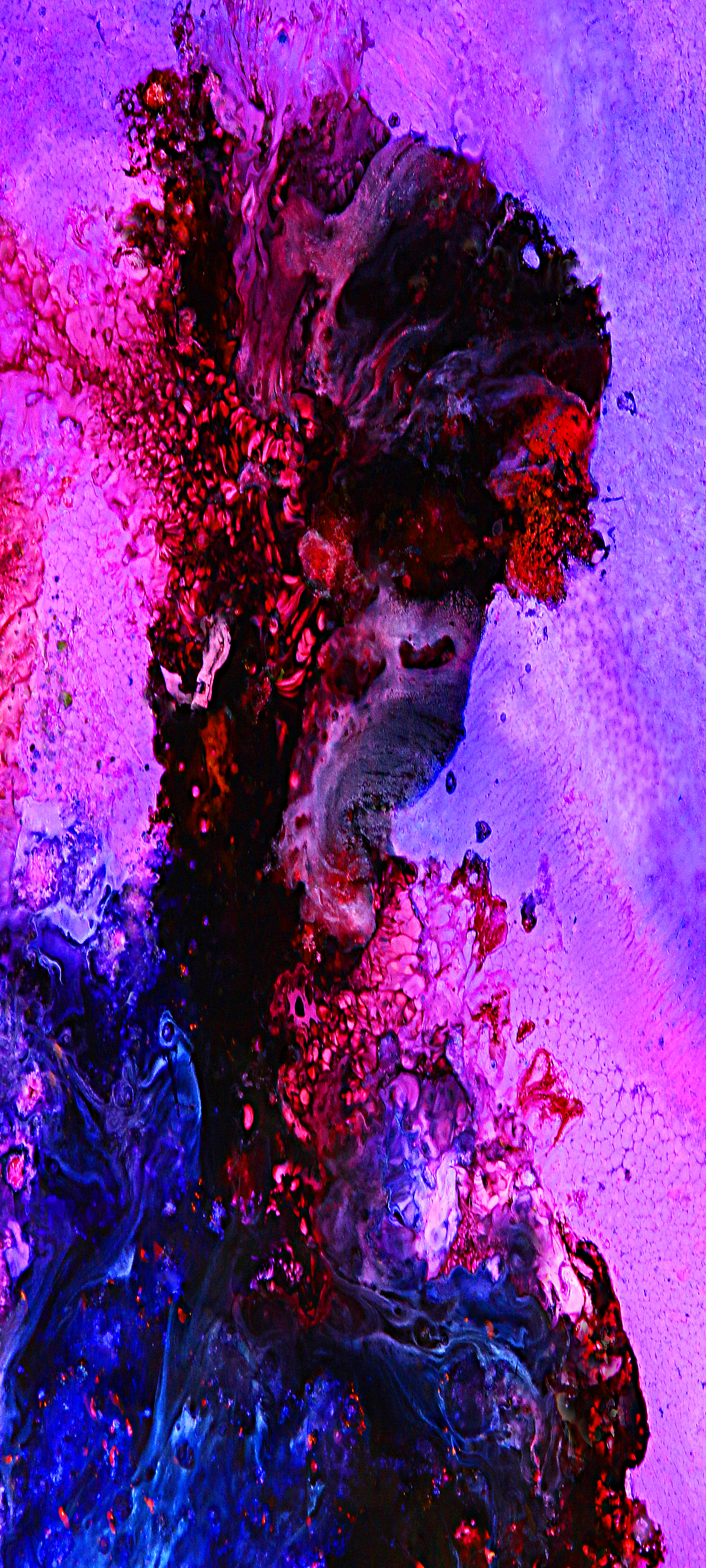 Purple Rain – Original Art Phone Screensaver Digital Download